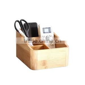 Aonong Customizable Bamboo Remote Control Holder thumbnail-1