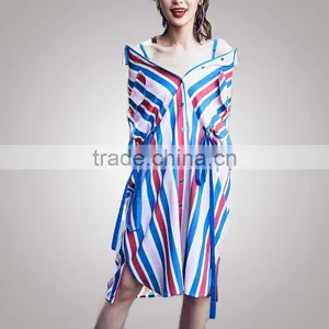 Good Quality Fancy Design Hot Selling Cheesecloth Dress Chinese Clothing Manufacturer thumbnail-4
