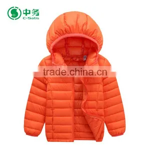 High Quality Multi Color Boys Clothing Lightweight Kids Winter 90% Down 10% Feather Jacket thumbnail-2