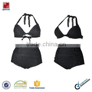 Hot Sexy High Waist Dot Sling Woman Swimwear thumbnail-1