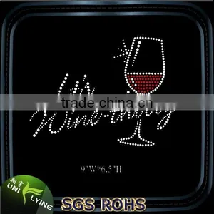 Wine Glass Motif for Heat Transfer Rhinestone thumbnail-4