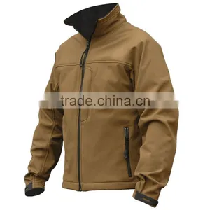 Cheap Wholesale Khaki Softshell Jacket for Men thumbnail-1