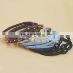 Girls Rubber Elastic Hair Ties Ponytail With Beads thumbnail-6