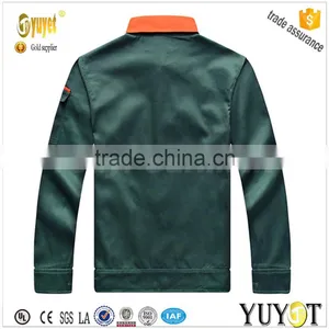 High Quality Green Long Sleeve Durable Working Uniforms thumbnail-2