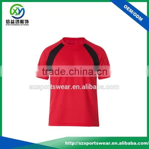 High Quality Contrast Spelicing Cotton /Polyester Men T Shirt thumbnail-2