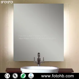 CE/UL IP44 LED Освещаемый прямоугольный ваннный зеркало с подсветкой для люкс-отелей thumbnail-2