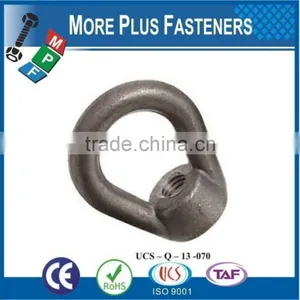 Made in Taiwan A2 Stainless Steel Zinc Coated Zinc Plated Lifting Eye Nut thumbnail-2
