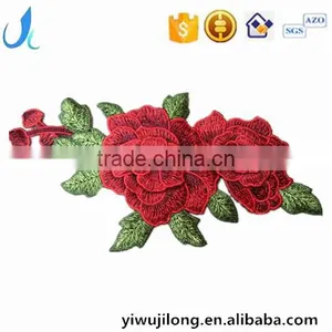Custom Women Clothing Applique Embroidery 3d Flowers Patches thumbnail-1