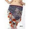 Leopard Belly Dance Hip Scarves Decorated With A Big Butterfly In Performance thumbnail-1