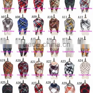 Hot Selling Plaid Women's Tartan Infinity Scarf thumbnail-5