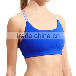 Custom Sexy Yoga Bra 88% Polyester 12% Spandex X Back Yoga Clothing thumbnail-2