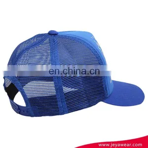Hot Sell High Quality Mesh Trucker Baseball Cap Blue Snapback Cap thumbnail-2