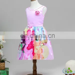 2016 Frozen Elsa Girl Party Dress , The New Children Dress Roses Frozen Elsa ANNA Dress Cartoon Pony BOLI Pony 27311 thumbnail-5