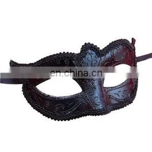 Mens Ladies Masquerade Ball Masks Venetian Party Eye Mask New Black Carnival FM2007 thumbnail-1