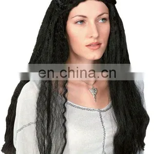 CGW-068 Black Long Wig Carnival Wig Halloween Wig thumbnail-1