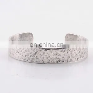 Hammered Vintage Hope is an Anchor for the Soul Cuff Bracelet thumbnail-4