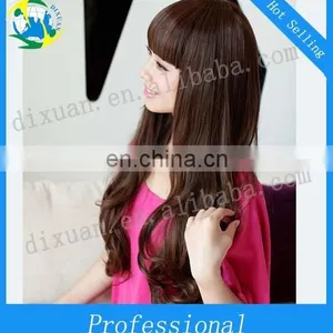 Long Curly Wig Fluffy Wigs Neat Bang Pear Volume Wigs thumbnail-2
