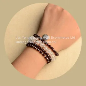 Wine Red Garnet Bracelet 4 Natural Crystal Jewelry Jewelry Beads Japan Original Individual Year of Fate on Hand thumbnail-2