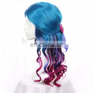Top Fashionable Synthetic Hair Deep Purple Wig Cosplay Anime Wigs thumbnail-2