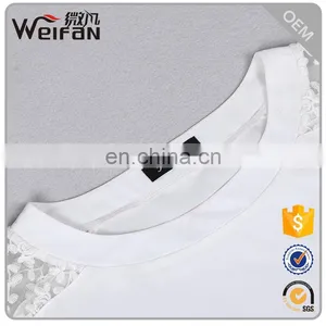 Adults Age OEM Crew Collar White Blank Woman Clothes Plain Dyed Women T Shirts thumbnail-3