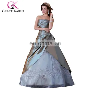 Sexy Grey Wedding Dress Bridal Gown Stock CL4522 thumbnail-1