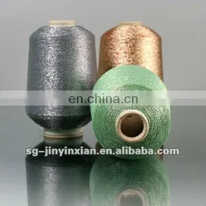 Metallic Yarn With Colored Elastic Nylon Thread thumbnail-1