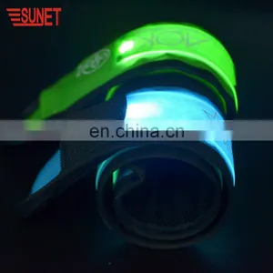 2018 Innovation Product Wholesale Sport Safety Snap Armbands Led Slap Bracelets thumbnail-3