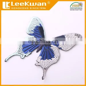 Custom Sequin Bead Butterfly Design Patch Applique, Sew-on Butterfly Sequin Patch thumbnail-4