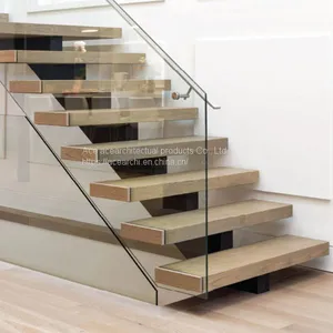 Modern Simple Design Indoor Models of Stairs for Second Floor With Mono Stringer thumbnail-1