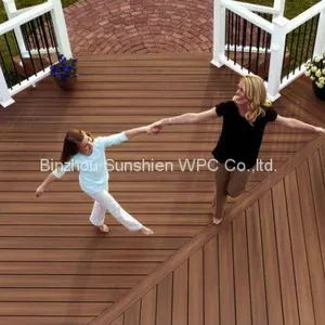 Best Quality WPC Hollow Decking Waterproof and Anti-UV Floor to Germany Market thumbnail-1