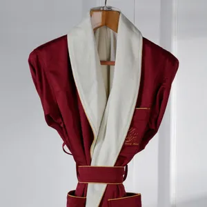 Eliya China Manufacturer Customized 100% Cotton Hotel Bathrobe thumbnail-1