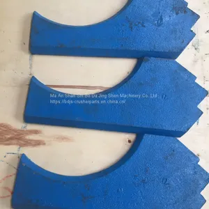 High Manganese Steel VSI Crusher Parts Wear Plate Upper Apply to Barmac B6150 VSI Crusher thumbnail-5