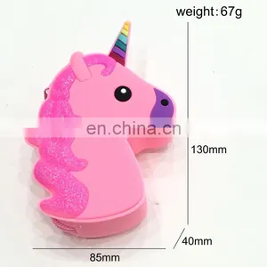 Customized 3D Rubber Dropping Small Purse Women Clutch Coin Wallet Promotion Zipper Wallet Silicone Bag thumbnail-3