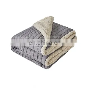 Sherpa Polyester Blended Embroidery Bedding Sets Quilt Cover Set thumbnail-1