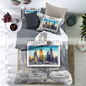 Cheap 4 Piece Dubai Style Home Bedroom 3D Printed Complete Duvet Cover Set thumbnail-3