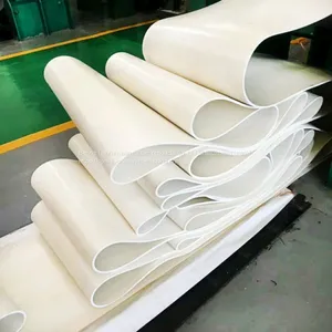 White Conveyor Belt Debossed Chevron Conveyor Belt for Food thumbnail-4