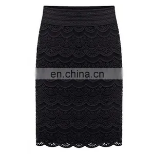 Ladies Lace Latest Pencil A- Line Skirt for Women Spring Summer 2020 thumbnail-3