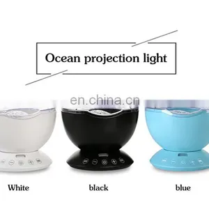 Ocean Wave Music Night Lighting Projector With Built-in Mini Music Player USB Lamp LED Night Lights for Baby thumbnail-5