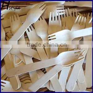 Wooden Forks/Knives/Spoon Engraved Disposable Wooden Tableware Set SPT013B thumbnail-6