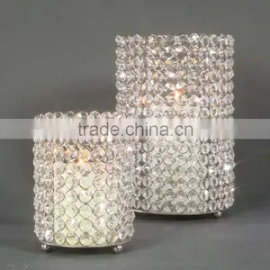Crystal Hurricane Candelabra, Crystal Hurricane Candle Holder thumbnail-4