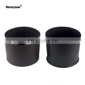 Honeyson Hot 10L Double Layer Leather Waste Bin for Hotel Room thumbnail-2