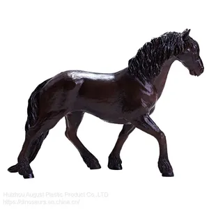 Chinese Factory Direct PVC Soft Vinyl Safe Animal Toys Customs Plastic Animal Figure Toys Friesian Horse thumbnail-2