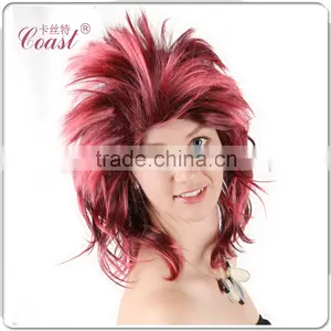 Cheap Fashion Rock Star Fake Spiky Punk Synthetic Hair Wig thumbnail-4