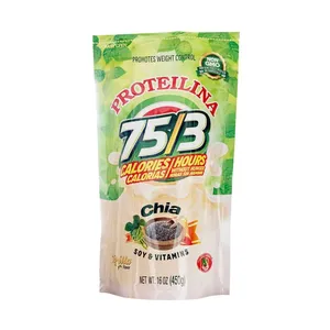 Gravure Printing Food Grade Mylar Aluminum Foil Pouch/Chia Seeds Zipper Packaging Bag/Stand Up Foil Bag With Window thumbnail-2
