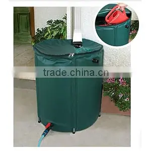 Garden PVC Tarpaulin Collapsible Water Butt-160L thumbnail-2