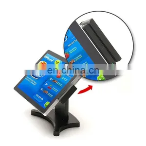 Cashier Machine Waterproof Touch Screen Monitor 15/17 Inch Capacitive Printer Pact Credit Card Pos Systems thumbnail-3