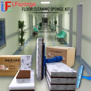 Floor Cleaning Kit Floor Washer Cleaning Tile Scratch Dirt Melamine Pad thumbnail-1