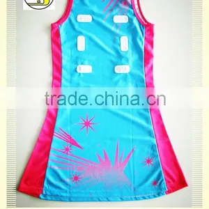 Custom Netball Dress With Great Pattern and New Colour thumbnail-2