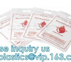BLOOD TRANSIT BAGS, BLOOD GIP BAGS, BLOOD HANDLE ZIP BAGS, Medical Biohazard Waste Plastic Bag, BLOOD TRANSPORT BAG, BAGPLASTICS, BAGEASE, PAC, PAK thumbnail-2
