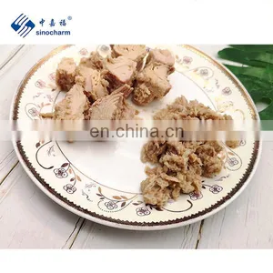 Sinocharm BRC-A Approved Easy Open Lid Canned Tuna Solid in Brine thumbnail-1
